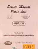 Kalamazoo-Kalamazoo 6\" 610, Horizontal Band Saw, Service & Parts Manual-6\"-610-04